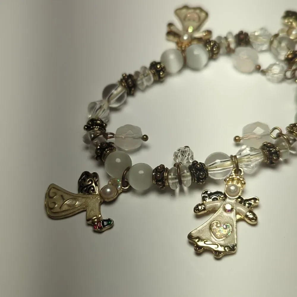 holiday Angel and beaded bracelet‎
